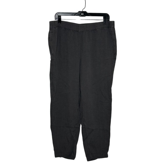 J. Jill Pure Jill Tencel Lyocell Pull On Pants Size L Gray Casual Comfort Travel - Picture 1 of 8